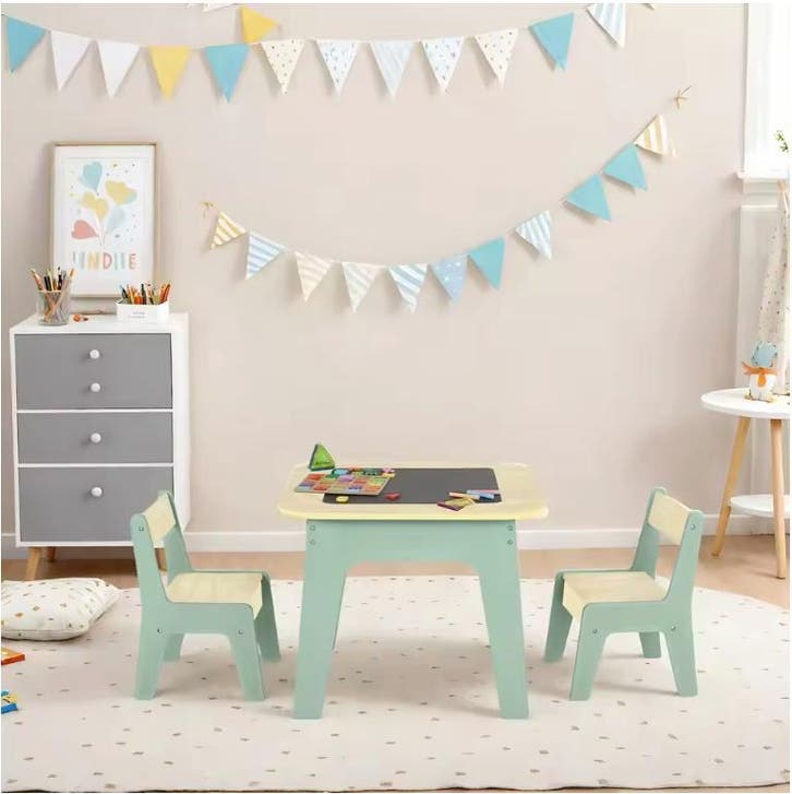 Kinder Speeltafel met 2 Stoelen en Opbergruimte 4-in-1, Kinderen en Baby's, Speelgoed | Speeltafels, Nieuw, Verzenden