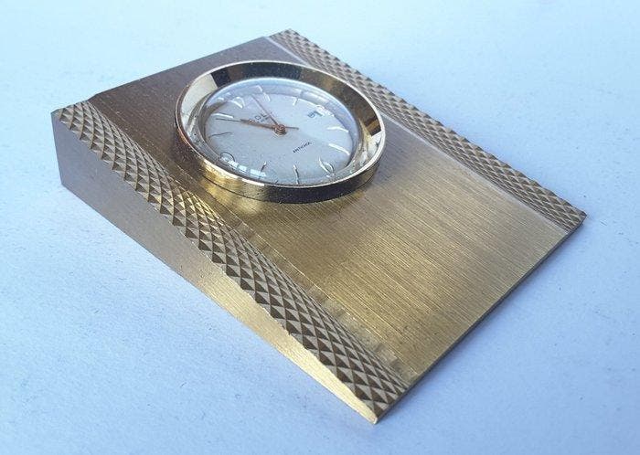 Bureauklok - SOLO 17 Jewels Condizioni NOS (New Old Stock), Antiek en Kunst, Antiek | Klokken