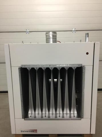 40 Kw WINTERWARM / UNIVERSUM gasheater (3032), voorzien van, Ophalen of Verzenden, Gebruikt, 800 watt of meer, Kachel