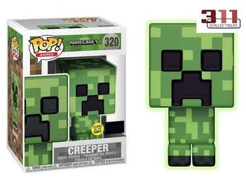 Funko - POP! - Games - Minecraft - Creeper #320 (Glows in, Verzenden, Nieuw