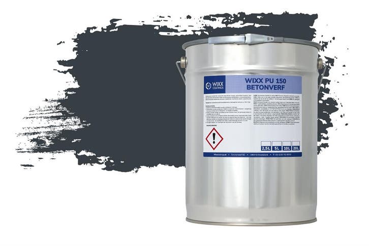Wixx PU 150 Betonverf RAL 7016 | Antracietgrijs 20L, Doe-het-zelf en Verbouw, Verf, Beits en Lak, Verf, Grijs, Nieuw, 15 tot 20 liter