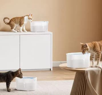 Slimme Waterfontein Kat –2L Drinkbak met Batterij en Filters, Dieren en Toebehoren, Verzenden, Nieuw