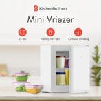 2dekans | KitchenBrothers Mini Vriezer - 33L - Kleine, Witgoed en Apparatuur, Vriezers en Diepvrieskisten, Ophalen of Verzenden