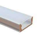 LED Strip Profiel Opbouw | 3 Meter uit één stuk | Wit | 17., Ophalen of Verzenden, Nieuw