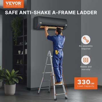SucceBuy Telescopische Ladder A-Frame Compact Aluminium Mult, Verzenden, Nieuw