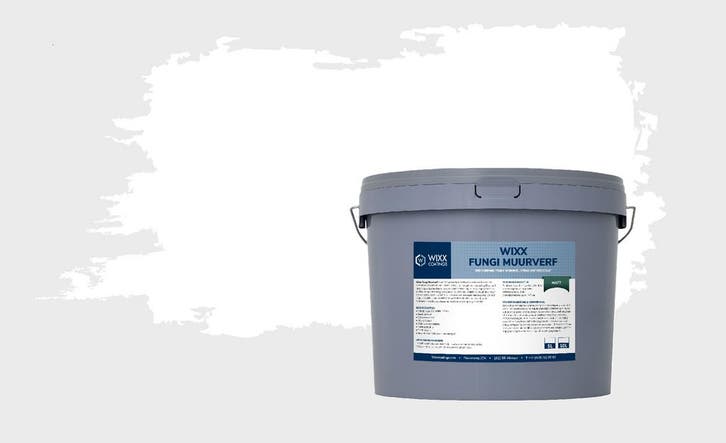 Wixx Fungi Muurverf Matt Wit 10L, Doe-het-zelf en Verbouw, Verf, Beits en Lak, Verf, Wit, Nieuw, 5 tot 10 liter, Verzenden