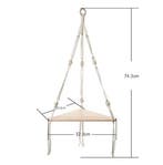 Driehoek Wandplank – Houten Hangplank Boho met 3/4 Niveaus, Verzenden, Nieuw