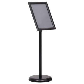 vidaXL Posterstandaard A4 aluminiumlegering zwart, Verzenden, Nieuw