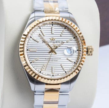 Philip Watch - Caribe Urban - Tapestry dial - Gold/silver -, Nieuw