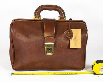 Other brand - Borsa da medico italiana in pelle - Handtas