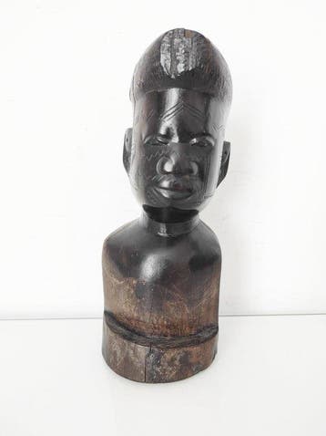 Tête scarifiée - Beeld - Makondé - Tanzania (Zonder