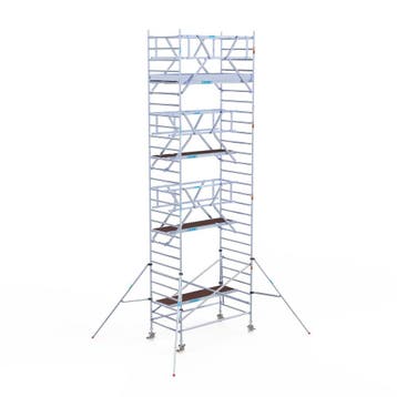 Rolsteiger Professional 135x250 9,2m werkhoogte vrijstaand, Verzenden, Nieuw, Rolsteiger of Kamersteiger, 5 meter of hoger