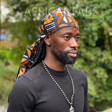 Durag / Du-rag / Do-rag / Bandana - Unisex - Bruine mud, Ophalen of Verzenden, Nieuw
