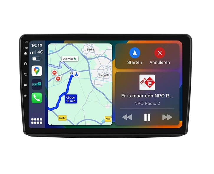Android navigatie radio Fiat Panda 2003-2012, Android OS..., Auto diversen, Autoradio's, Nieuw, Ophalen of Verzenden