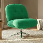 *WOONWINKEL* Draaibare Fauteuil Retro Groene Ribstof, Verzenden, Nieuw, Stof