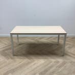 VEPA kantinetafel, (bxd) 160x80 cm, midden-eiken - wit, Ophalen of Verzenden, Gebruikt, Bureau