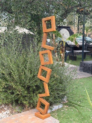 Ana Lucia B.M - Sculpture Corten - XXL - NO Reserve