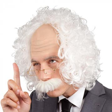 Pruik Opa/Professor, Ophalen of Verzenden, Nieuw
