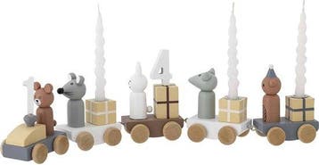 Bloomingville Verjaardagsdecoratie Trein Junaid Blauw, Nieuw