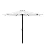 Parasol Budapest tuinparasol met zwengel Ø300 cm wit casa.pr, Verzenden, Nieuw