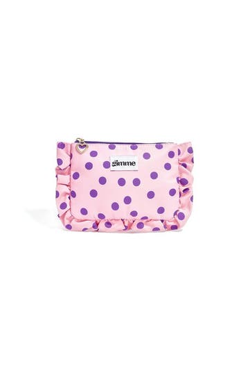 Goudlief Make-uptassen met stippen, casual polyester, dag..., Verzenden, Nieuw, Roze