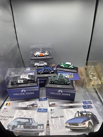 Atlas 1:43 - Modelauto (6) - Volkswagen/ Saab/ BMW/ Porsche/, Nieuw