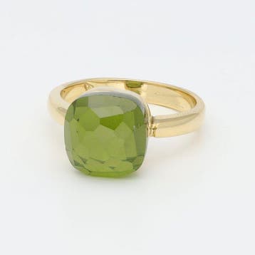 Ring - 18 karaat Geel goud - Peridoot, Nieuw