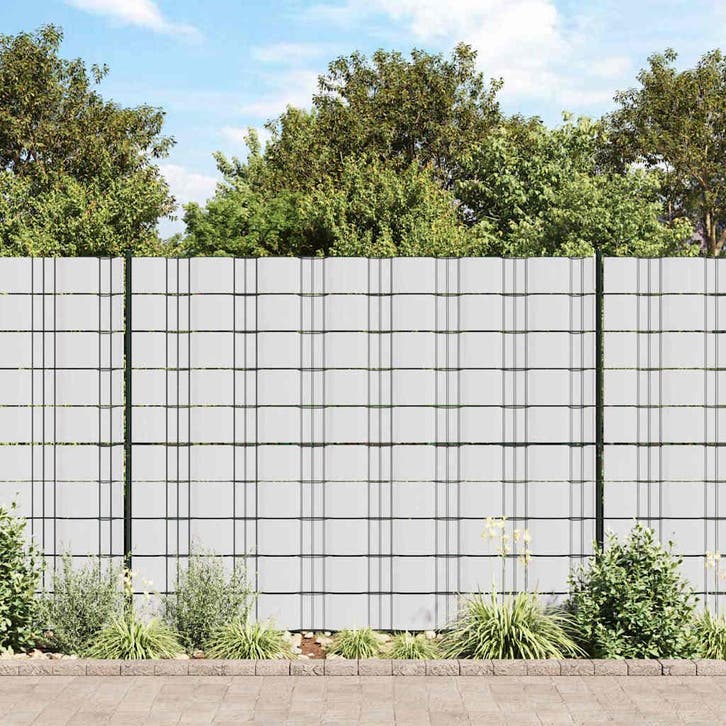 vidaXL Tuinscherm 70x0,19 m PVC wit, Tuin en Terras, Schuttingen, Nieuw, Kunststof, Minder dan 1 meter, Verzenden