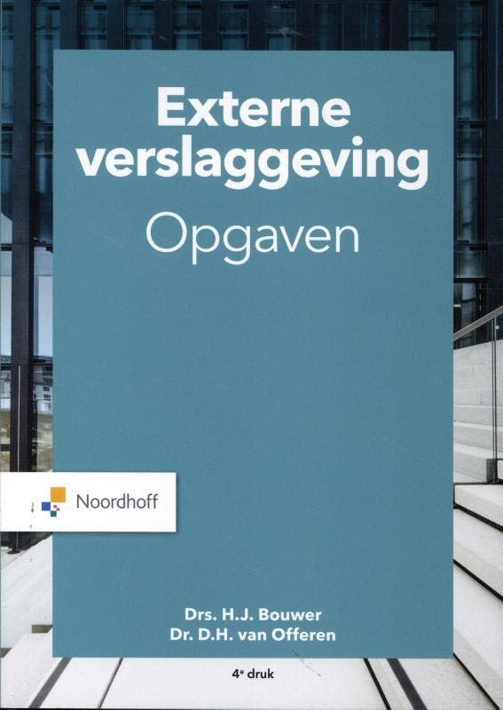 Externe verslaggeving 9789001301811, Boeken, Studieboeken en Cursussen, Zo goed als nieuw, Verzenden
