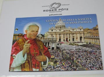 Vatikan 2 Euro 2020 Johannes Paul Ii im offiziellen Numis..., Verzenden