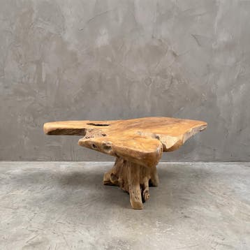 Salontafel Boomstam Massief teakhout | World of Brosi, Ophalen of Verzenden, Nieuw
