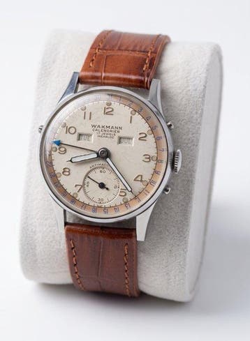 Wakmann - Triple Date Pointer da - Ref. 41817 - Cal. Eta, Nieuw