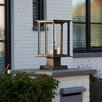 Buitenlamp Zwart New York Sokkel Buitenverlichting, Tuin en Terras, Verzenden, Nieuw