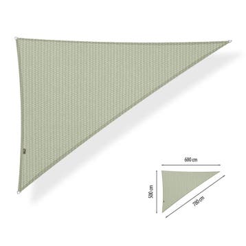 Schaduwdoek driehoek 90 graden 5x6x7,8 Moonstone green, Ophalen of Verzenden, Nieuw