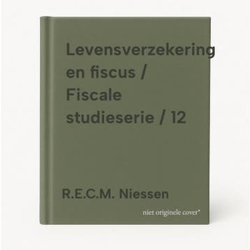 Levensverzekering en fiscus / Fiscale studieserie / 12, Verzenden, Zo goed als nieuw, R.E.C.M. Niessen