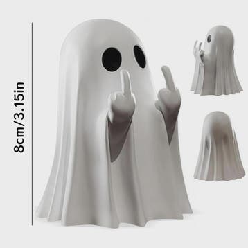 Grappig Spookje met Middelvinger - Schattige Halloween Decor, Verzenden, Nieuw