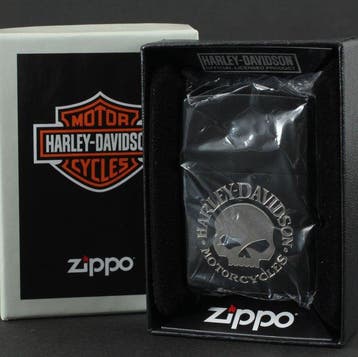 Zippo - Harley-Davidson Skull Logo Black Matte -, Verzamelen, Nieuw