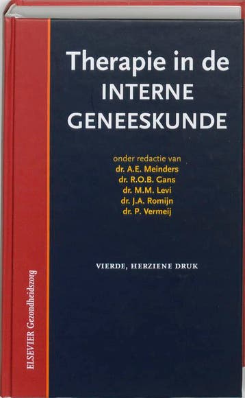 Therapie in de interne geneeskunde / Elsevier, Verzenden, Gelezen