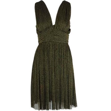 Nenette • korte jurk Auri in zwart met goud • 34 (IT40), Kleding | Dames, Jurken, Verzenden, Zwart, Maat 36 (S), Nenette