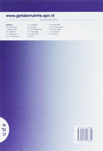 Getal en Ruimte Havo A 1 Antwoorden 9789011098640, Boeken, Schoolboeken, Verzenden, Gelezen