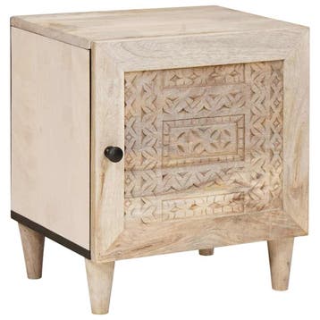 vidaXL Nachtkastje Wit 80 x 50 x 40 cm Bewerkt hout, Minder dan 45 cm, Verzenden, Nieuw, Minder dan 55 cm
