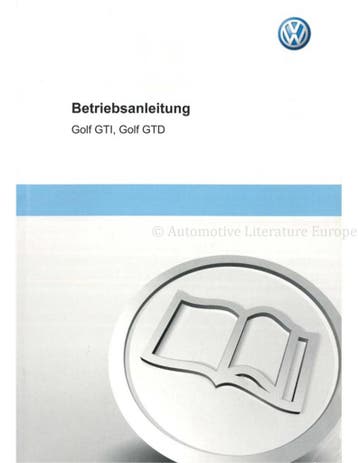 2011 VOLKSWAGEN GOLF GTI | GTD INSTRUCTIEBOEKJE DUITS, Auto diversen, Handleidingen en Instructieboekjes
