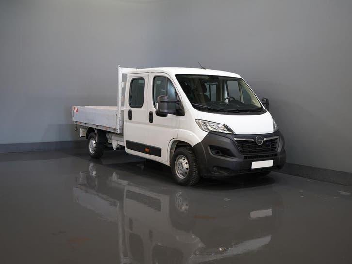 Opel Movano 2.2 140 pk DC Dubbel Cabine Open Laadbak/ 7 Pers, Auto's, Bestelauto's, Onderhoudsboekje, Lease, Handgeschakeld, Wit