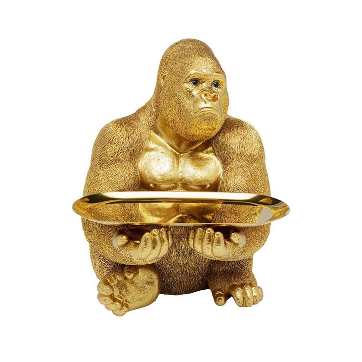 *WOONWINKEL* Kare Design Gorilla Butler Gouden Gorilla Met D, Huis en Inrichting, Woonaccessoires | Overige, Nieuw, Verzenden
