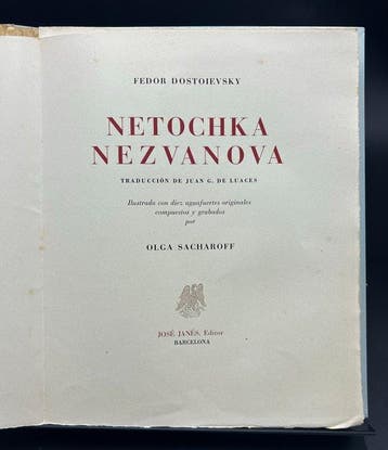 Fedor Dostoievski, Olga Sacharoff - Netochka Nezvanova -