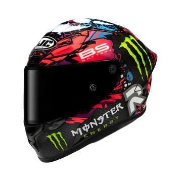 RPHA 1 V2 Carbon Funky Diablo Integraal Racinghelm HJC, Motoren, Verzenden, Nieuw met kaartje
