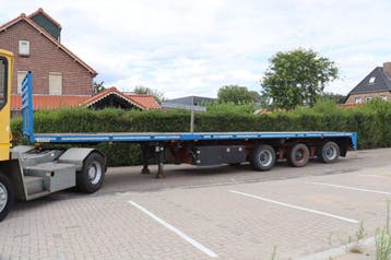 Veiling: Platte Oplegger Lako TU346A 48t 1991, Overige kleuren, Overige brandstoffen, Aanhangers en Opleggers, BTW verrekenbaar
