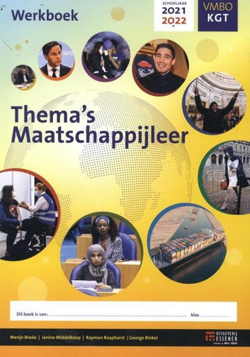 Themas maatschappijleer VMBO KGT 2021 2022 wer 9789086744091, Boeken, Zo goed als nieuw