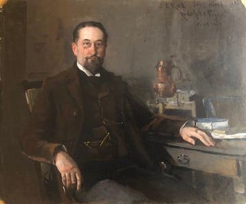 Rodolphe Piguet (1840-1915) - Portrait dun homme bourgeois
