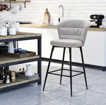 BARKRUK LOSANNA GRIJS SET 2 PZ CM 52X59X108, Ophalen of Verzenden, Nieuw